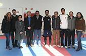 Rui Bragan�a, campe�o europeu de taekwondo treina na ESMS