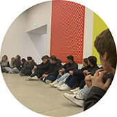 Alunos de Multim�dia em visita pelo CIAJG
